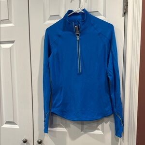 Blue Quarter-Zip Pullover- Lululemon size 6
